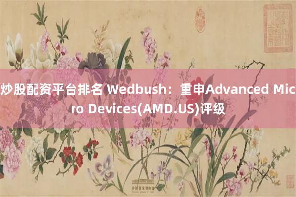 炒股配资平台排名 Wedbush：重申Advanced Micro Devices(AMD.US)评级