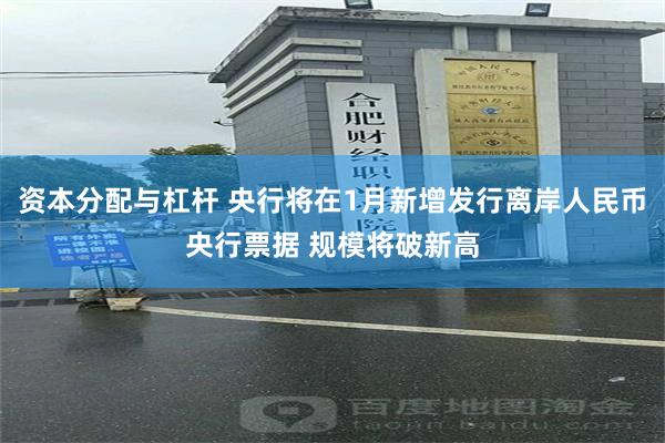 资本分配与杠杆 央行将在1月新增发行离岸人民币央行票据 规模将破新高