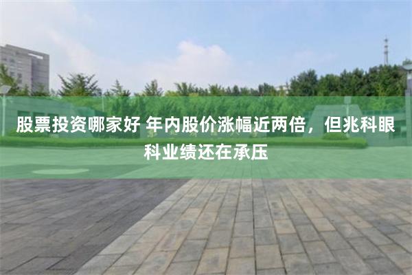 股票投资哪家好 年内股价涨幅近两倍，但兆科眼科业绩还在承压